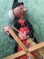 Marionette Hexe Holz , Made in England Pelham Puppets Brandenburg - Potsdam Vorschau