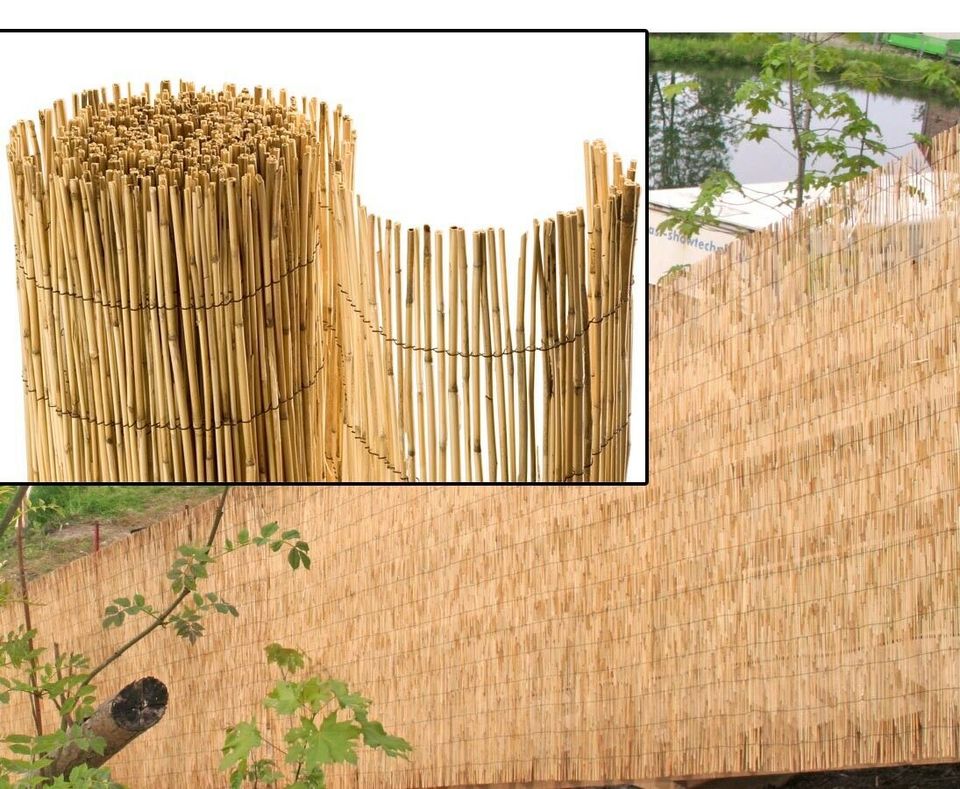 Bambusmatte Rio 100 x 500cm, eco Modell, Sichtschutz#154brasi10xB in Jettenbach