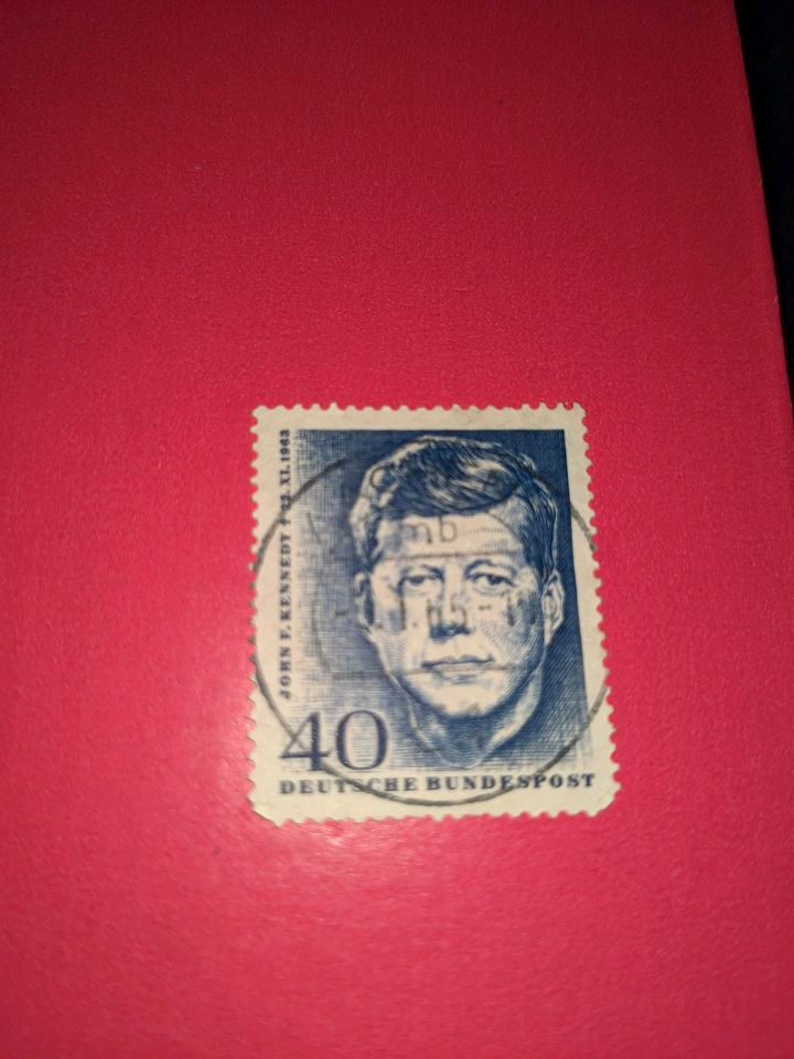 Briefmarken Kennedy und albert ballin in Hamburg