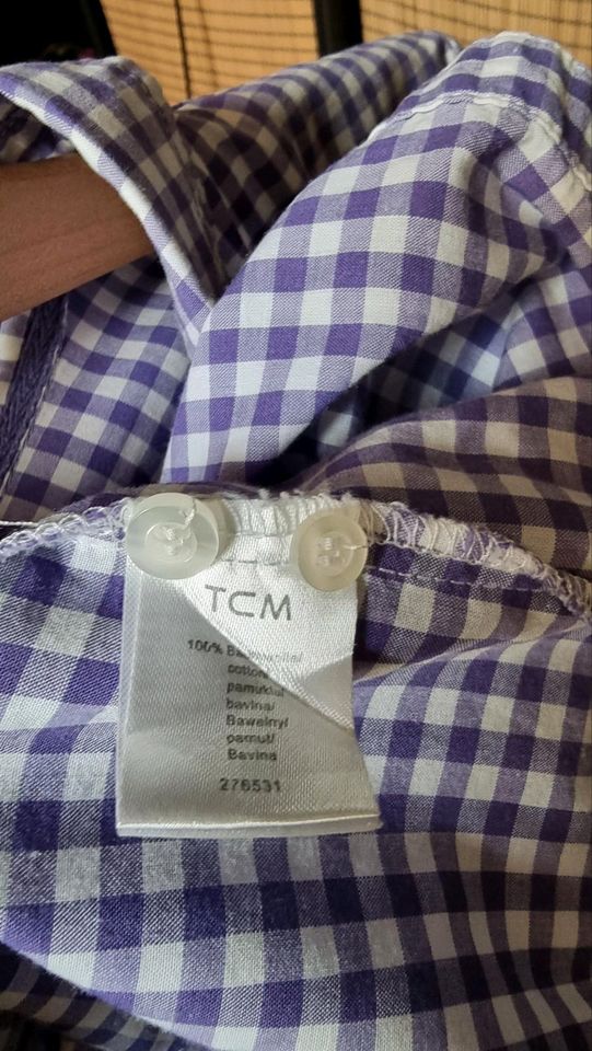 TCM Bluse lila kariert Größe 42 in Rostock