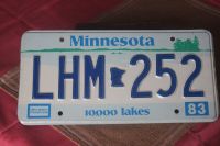 Nummernschild USA Minnesota von 1983 sehr guter Zustand Nordrhein-Westfalen - Siegburg Vorschau