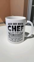 Tasse mit Spruch Weiß "Chef" "Mitarbeiter" Kaffee Mug Cup Büro Bayern - Pöttmes Vorschau