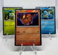 Pokémon 151 Holo Promo Karten Set | Bisasam, Glumanda, Schiggy NM Hessen - Haiger Vorschau