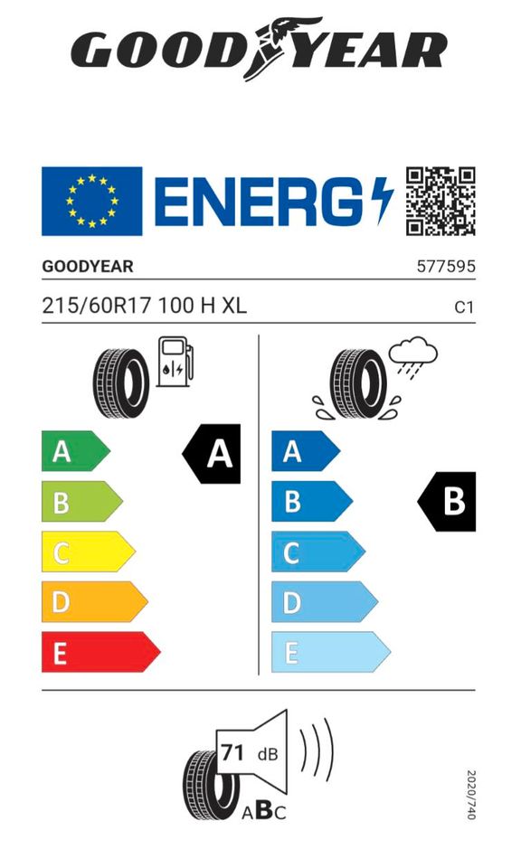 Neu - Sommerreifen 215 60 R17 100H Goodyear EfficientGrip in Karlsruhe