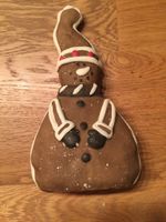 Weihnachtsdekoration - Lebkuchen Schneemann Keramik Saarland - St. Ingbert Vorschau