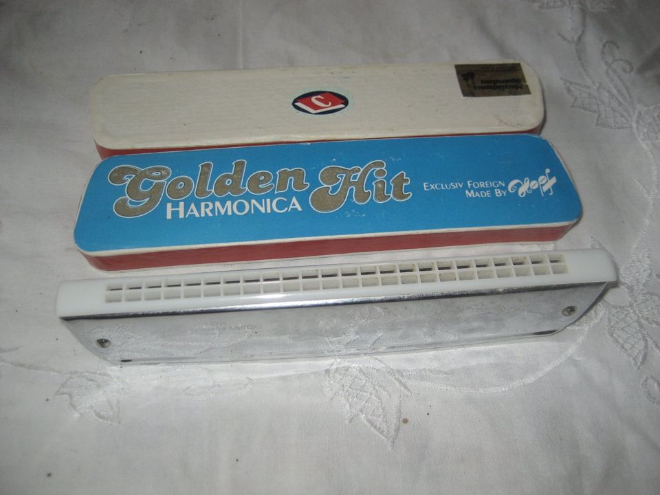 Hopf Golden Hit Harmonica Mundharmonika Stimmung C Vintage in Birkenheide