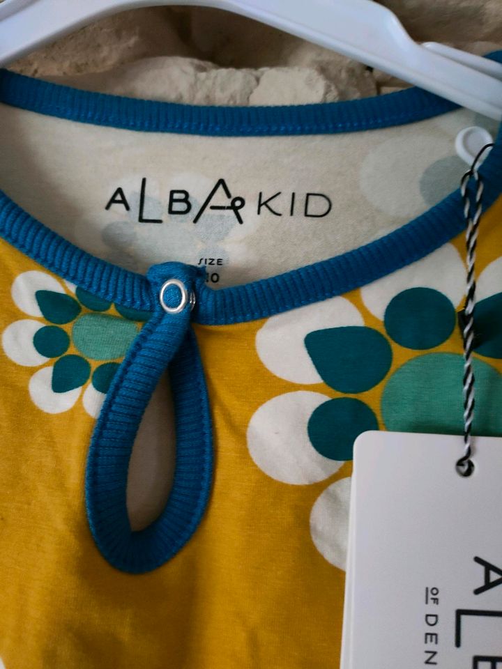 Albakid Kleid Blumen Retro Schweden Gr.116 in Grabfeld