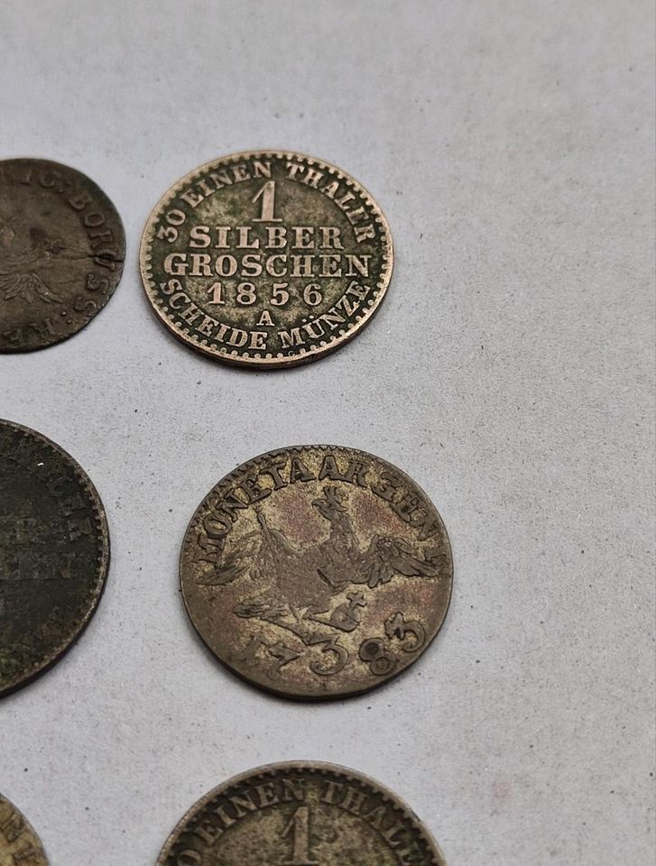 Silbermünze, silber, Konvolut, Coin, Münzen, in Großröhrsdorf
