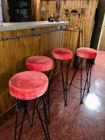 Vintage Bar hocker aus privater Hausbar super 4 Stück Berlin - Spandau Vorschau