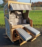 SONNENPARTNER TEAK STRANDKORB XL MIT SEITLICHEN FENSTERN+ZUBEHÖR Schleswig-Holstein - Schleswig Vorschau