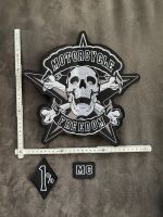 Motorrad Patch Aufnäher groß Totenkopf Freedom Motorcycle Bügeln Baden-Württemberg - Königsbronn Vorschau