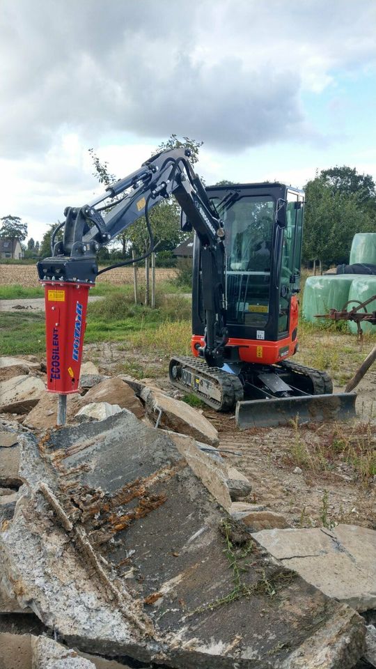 *** Minibagger mieten leihen 1,8t Bagger vermietung *** in Hamminkeln