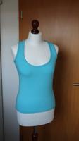 COMMA, Damen Basic Ärmellose Shirt Top Bluse turkisblau Gr. 38 T Nordrhein-Westfalen - Frechen Vorschau