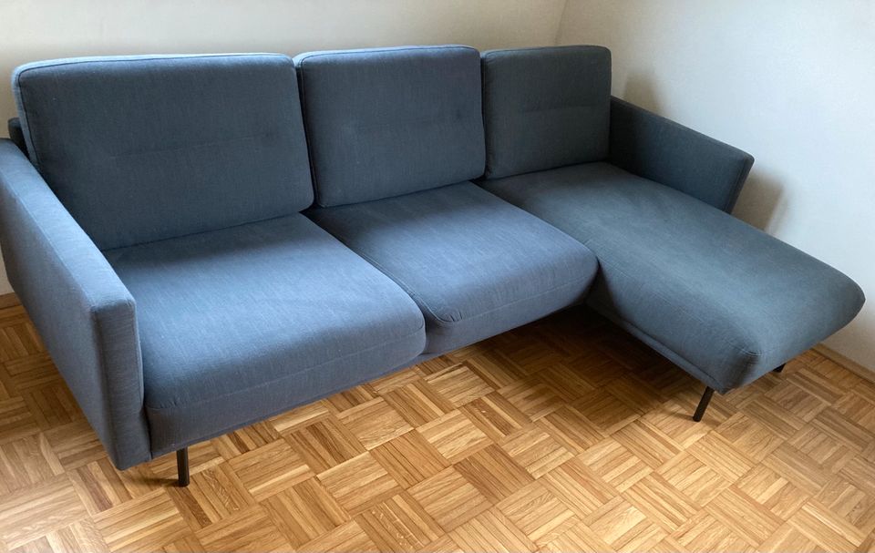 Ecksofa anthrazit, L Sofa, Couch in Schauenburg