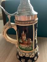 Bierkrug mit Zinndeckel & Spieluhr Kreis Pinneberg - Klein Offenseth-Sparrieshoop Vorschau