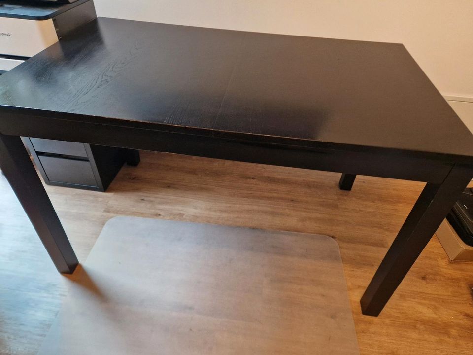 IKEA Esstisch Bjursta Tisch schwarzbraun dunkelbraun 140 x 84 x85 in Radevormwald