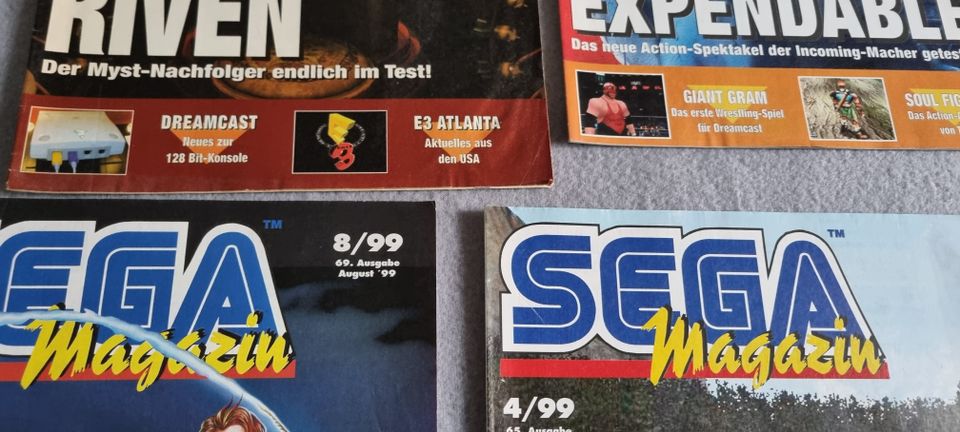 SEGA Magazin Retro 1999er Ausgaben in Köln