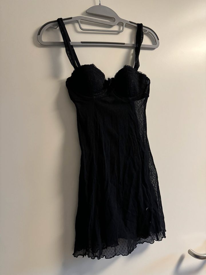 Hunkemöller Bodique Negligee, Dessous, Nachthemd, schwarz Gr. S in Bochum