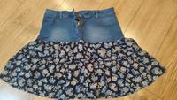 Jeans Rock mit Blumen Nordrhein-Westfalen - Issum Vorschau