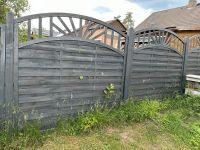 7 Sichtschutzelemente mit Pfosten und Einschlaghülsen Holz Zaun Niedersachsen - Faßberg Vorschau