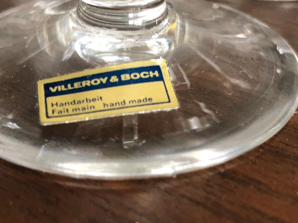 Kristallgläser Villroy Boch Treviris mit Schliff in Otterstadt