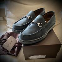GUCCI Horsebit Loafer Gr.45 Steingrau & Used Sohle im Bestzustand Leipzig - Heiterblick Vorschau