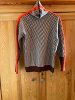 Verk. Pullover, geometrisches Muster, weiß-braun-orange, Gr. 38 Dresden - Blasewitz Vorschau