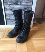Lederschnürstiefel mit Reißverschluss Eimsbüttel - Hamburg Eidelstedt Vorschau