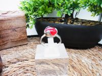 835 Silber Ring vintage roter Glasstein verstellbar Artnr.R.1082 Bayern - Amberg Vorschau
