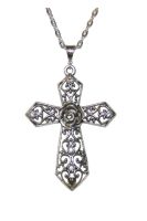 Halskette Rosen Kreuz Medival Gothic Halloween Karneval - MK08 Hessen - Borken Vorschau