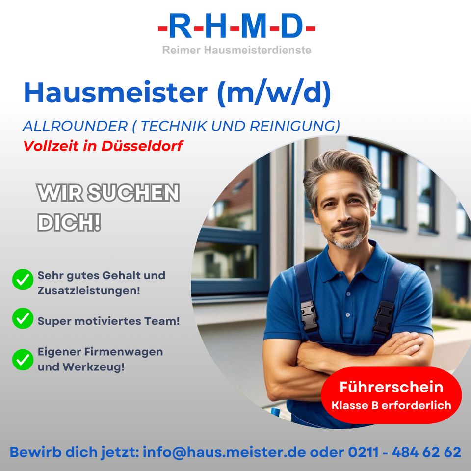 Hausmeister (m/w/d) in Düsseldorf / Vollzeit in Düsseldorf