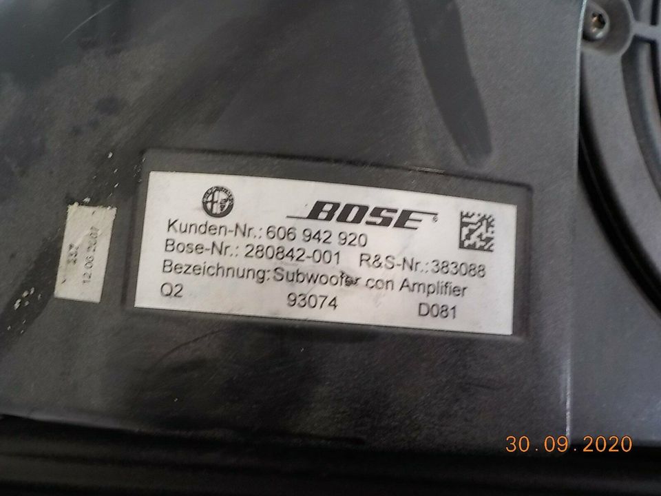 BOSE SUBWOOFER CON AMPLIFIER in Bad Kreuznach