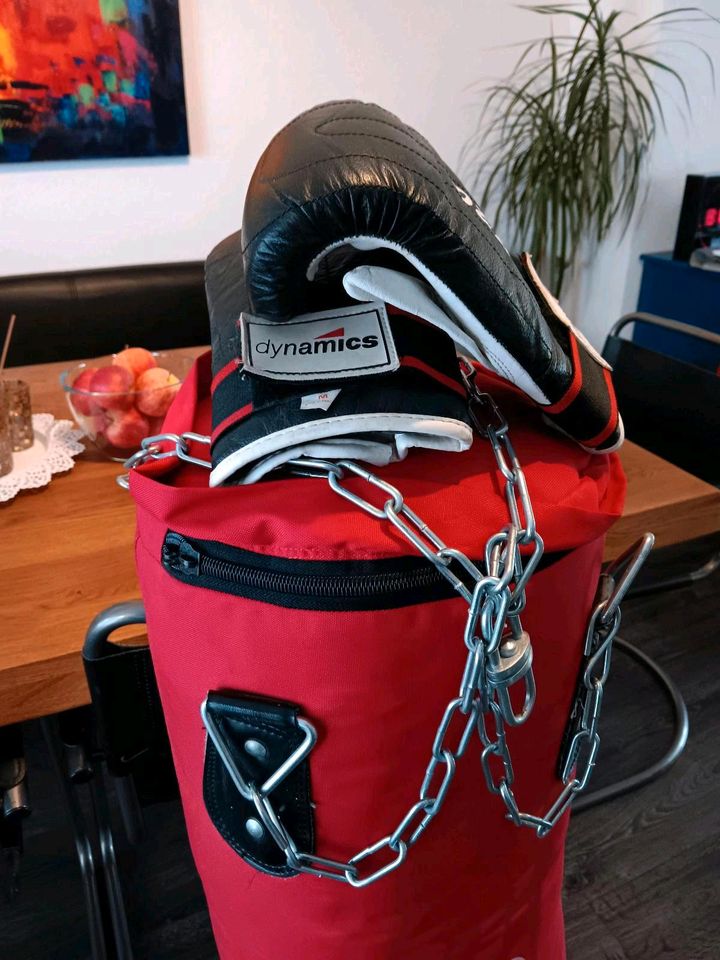 ⭐️ Dynamics Profi Boxsack 19,2kg 110cm mit Kette &  Handschuhen⭐️ in Viersen