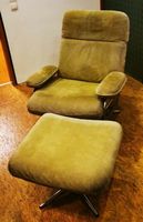 original Leder Sessel drehbar 70er 80er grün vintage Ledersessel Baden-Württemberg - Dielheim Vorschau