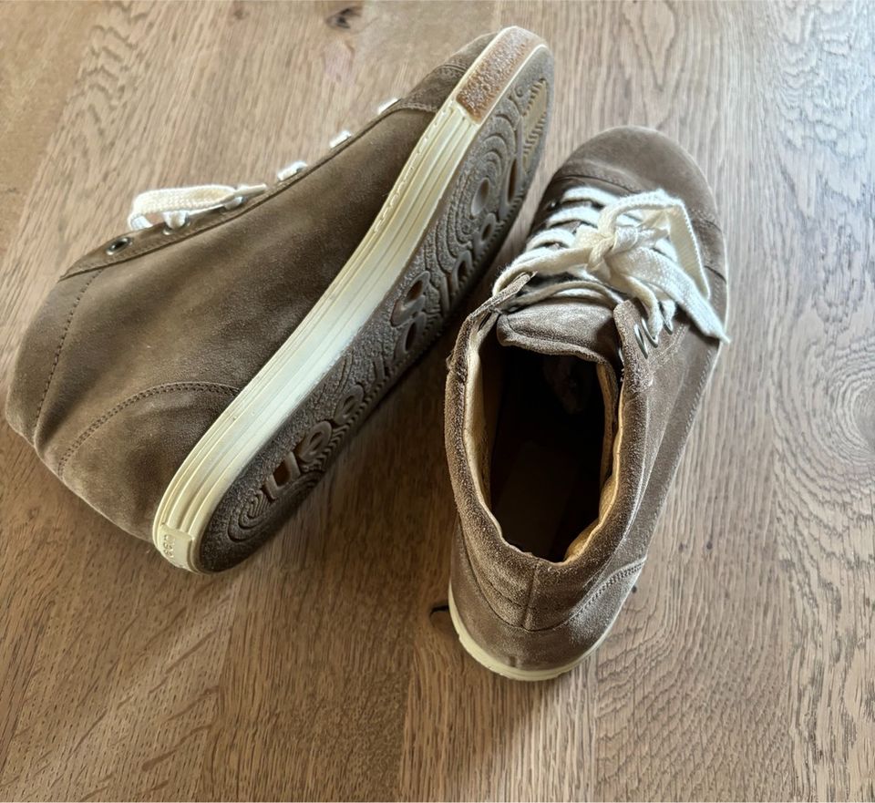 NEUE Paul Green Sneaker/Schnürschuhe - Gr. 4.5/37.5 - beige braun in Neulußheim