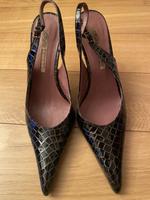 Buffalo Highheels, Größe 39, schwarz/gold, Lack Bayern - Gauting Vorschau
