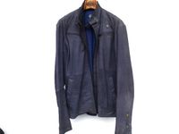 G-STAR RAW Brando Leather Jacket Leder Jacke Gr. XXL blau Baden-Württemberg - Heiligkreuzsteinach Vorschau