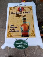 Blechschild Berliner Kindl Siphon Werbung rar Bier Reklame Sachsen-Anhalt - Elsdorf Vorschau