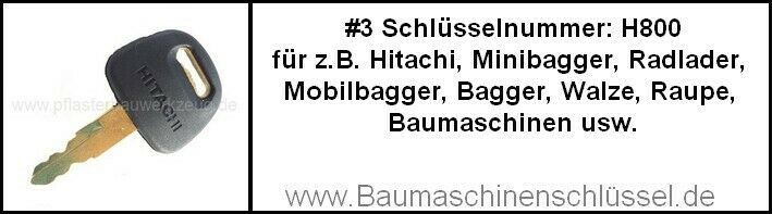 F900 Doosan / 5P8500 Cat Caterpillar / H800 Hitachi / 606 Liebherr, John Deere Baumaschinenschlüssel / Zündschlüssel / Schlüssel für Minibagger / Radlader / Mobilbagger / Bagger / Kettenbagger in Halberstadt