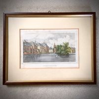 Colorierte Litografie Den Haag Sgravenhage Vijverberg Wandsbek - Hamburg Marienthal Vorschau