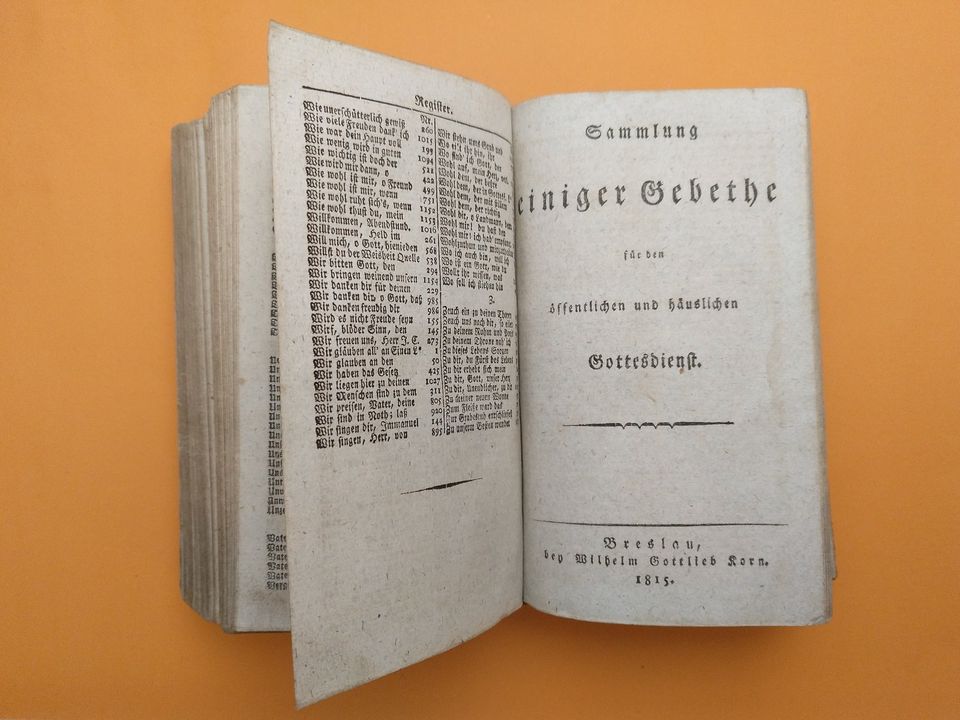 Gesangbuch 1815/17  ("für die königl. preuß. schlesischen Lande") in Zwickau