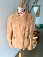 Milestone Lammnappa Leder Biker Jacke 42 beige Obersöchering - Reinthal Vorschau