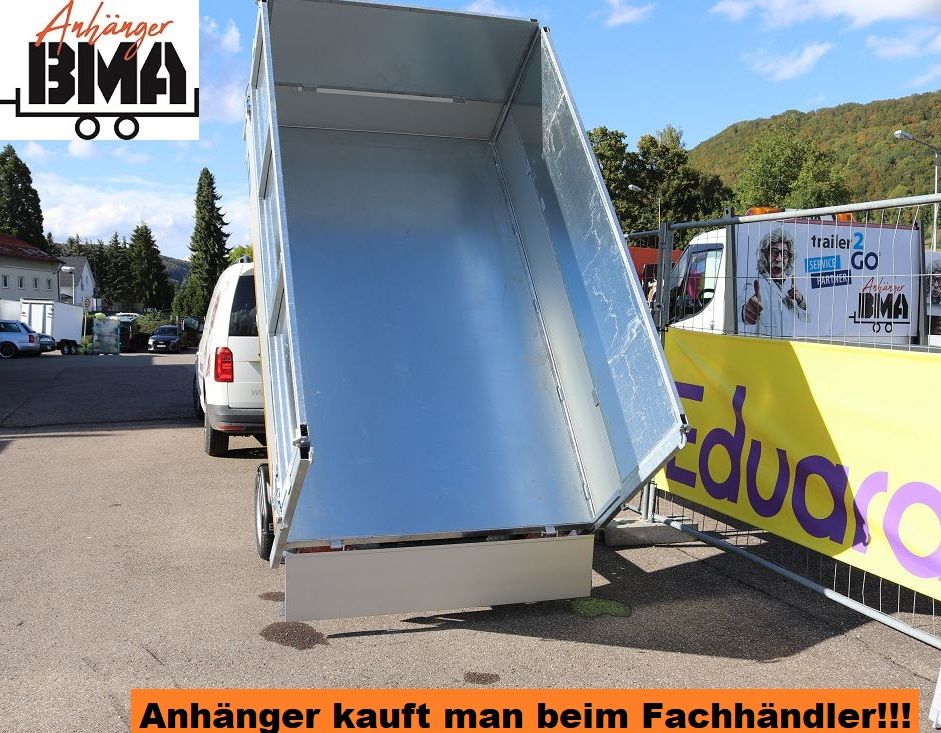 EDUARD Anhänger Kipper Rückwärtskipper 260x150x30 1500kg + Aufsat in Mühlhausen im Täle