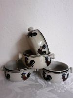 Vintage 4x Suppentasse "Hahn" "Huhn" Keramik   Ostern Bayern - Friedberg Vorschau