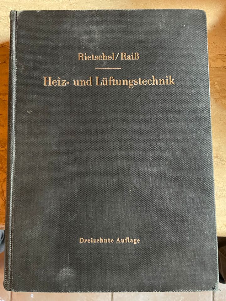 Heiz-und Lüftungstechnik Lehrbuch von 1958 in Berlin