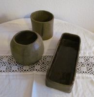Dreiteiliges  Set handgefertigte Keramik Bonsai Schale und Töpfe Baden-Württemberg - Ulm Vorschau