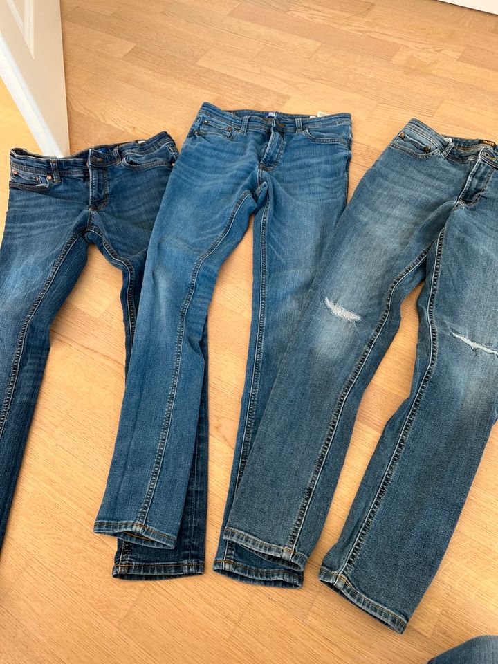 3 Jack & Jones Skinny Jeans Gr. 164 in Schwabhausen