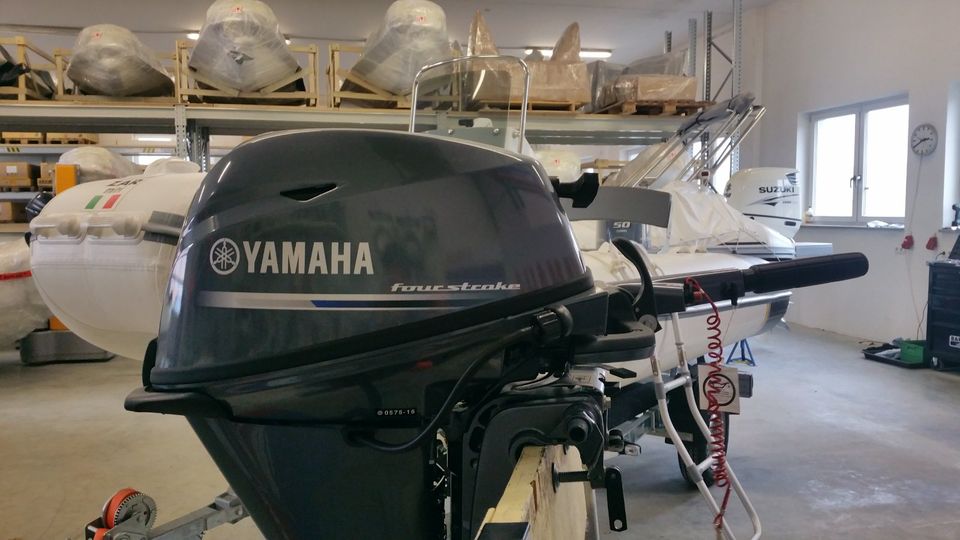 Zarmini Schlauchboot ALU14  nur grau Aussteller 25 PS Yamaha NEU in Schwabach