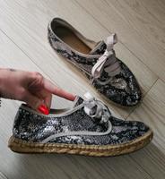 Damen sneaker Schuhe Pailletten 39 Niedersachsen - Twistringen Vorschau