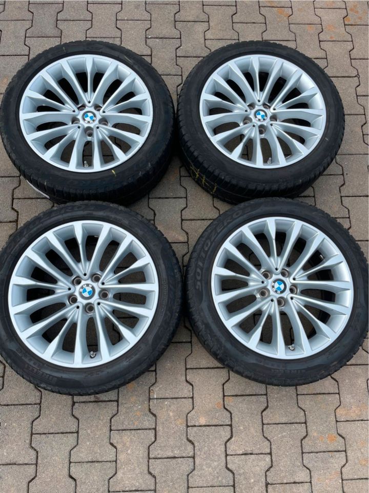 ORIGINAL BMW 5er G30 G31 Winterreifen 245/45 R18 Reifen Satz in Rodgau